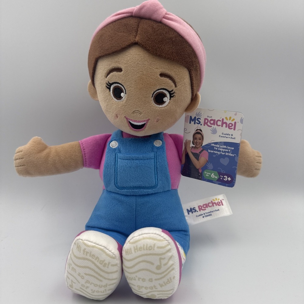 Ms. Rachel‎ Official Basic Cuddle & Comfort Plush Doll 11" NWT